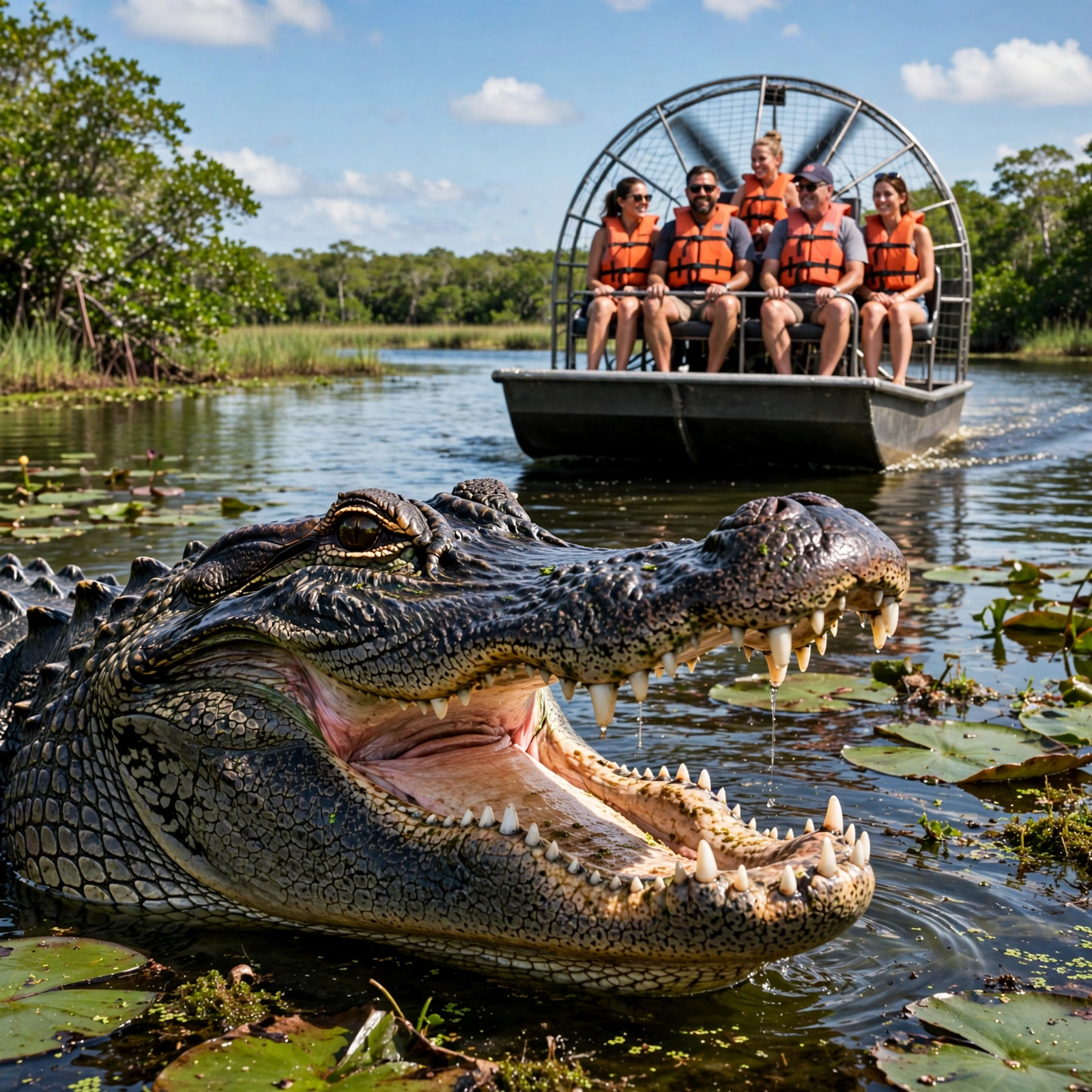 Caimán en los Everglades