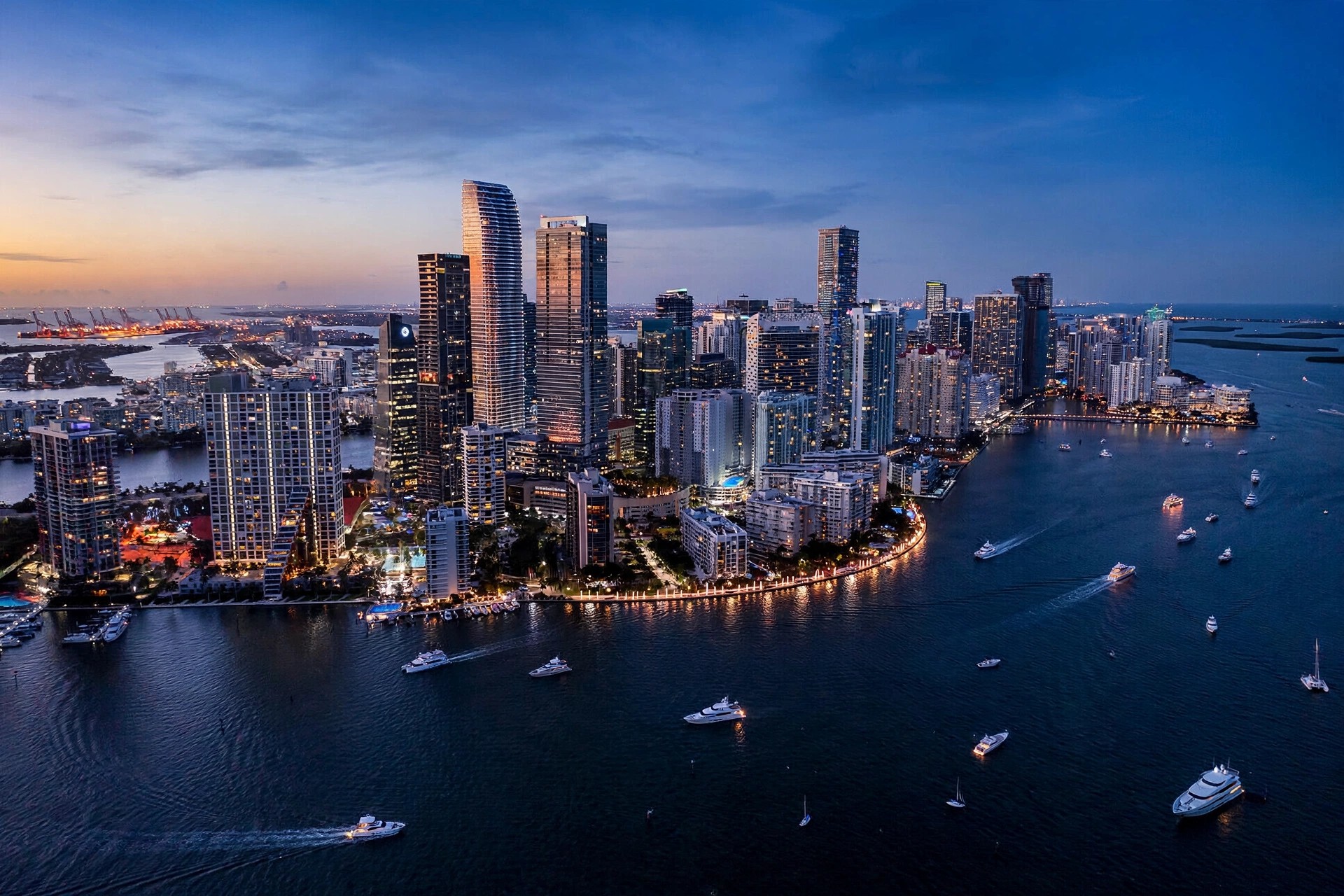 Skyline financiero de Brickell